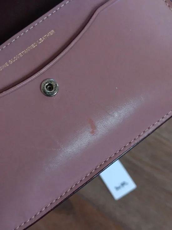 Coach Dusty Rose Tea Rose Clutch With Handtag - Picture 5 of 16